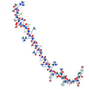 Made in USA Sermorelin Peptide chemical structure