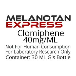Clomiphene SERMS liquid research chemical product label