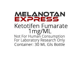 Ketotifen Fumarate liquid research chemical product label