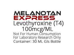 Levothyroxine T4 liquid research chemical product label