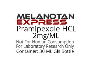 Pramipexole HCL liquid research chemical product label