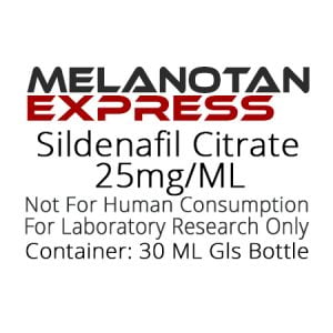 Sildenafil Citrate liquid research chemical product label