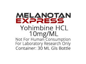 Yohimbine HCL liquid research chemical product label