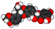 Silymarin 3d molecule structure