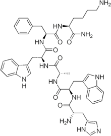 Made in USA GHRP-6 Peptide chemical structure