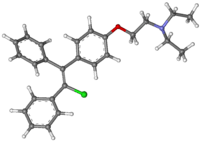 Clomiphene 3D Liquid research chemical structure made in USA