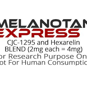 CJC-1295 and Hexarelin peptide blend product label