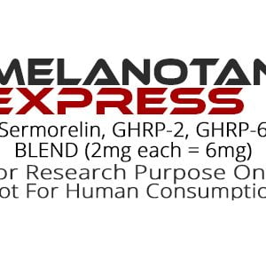 Sermorelin, GHRP-2, GHRP-6 peptide blend product label