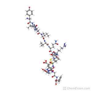 Made in USA AOD-9604 3D Peptide chemical structure